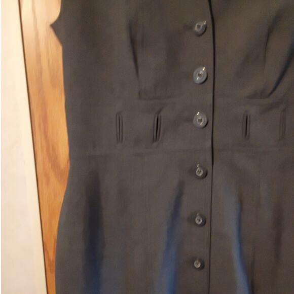 Calvin Klein Gray Cap Sleeve Sheath Dress 6 Tailored Work Office Chic Executive - Picture 5 of 12